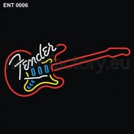 0006 Fender guitare neon