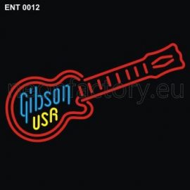 0012 Gibson USA neon guitare