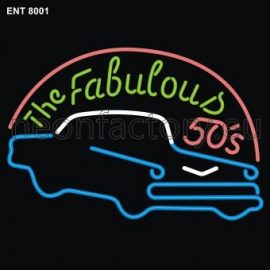 8001 the Fabulous 50s neon