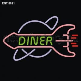 8021 Diner rocket neon