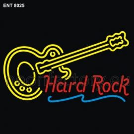 8025 Hard rock guitar neon