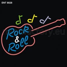 8028 Rock and Roll guitar neon