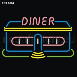 8064 Diner booth neon