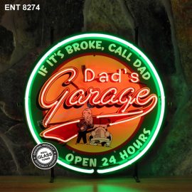 ENT 8274 Dad's Garage neon