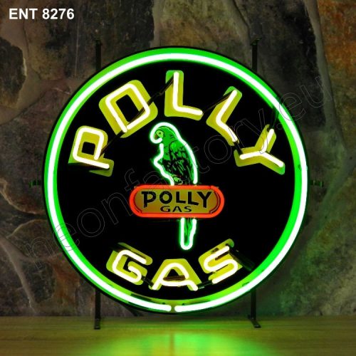 ENT 8276 Polly gas neon sign automotive neonfactory auto motor neon designs fifties benzine maatschappijen