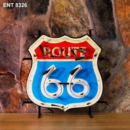 ENT 8326 Route 66 néon sign marque automobile neonfactory neon designs fifties L'enseigne