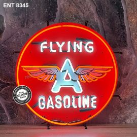 ENT 8345 Flying A neon gasoline oil fifties