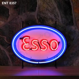 ENT 8357 ESSO neon fabbrica automobilistica al neon progetta anni Cinquanta motorino Neonfactory fifties compagnie petrolifere