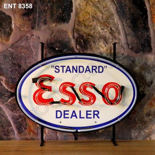 ENT 8358 Esso dealer neon sign automotive neonfactory neon designs fifties scooter benzinemerken