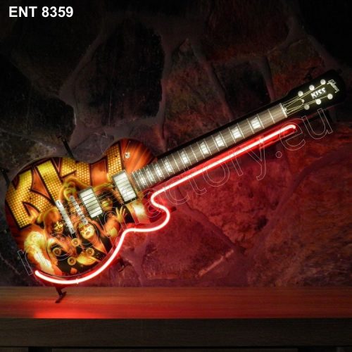 8359 KISS guitare neon Neonfactory