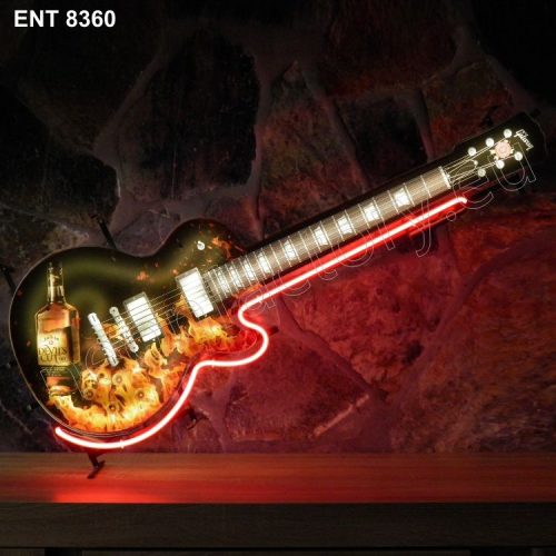 8360 Jim Beam devils cut neon guitar Neonfactory