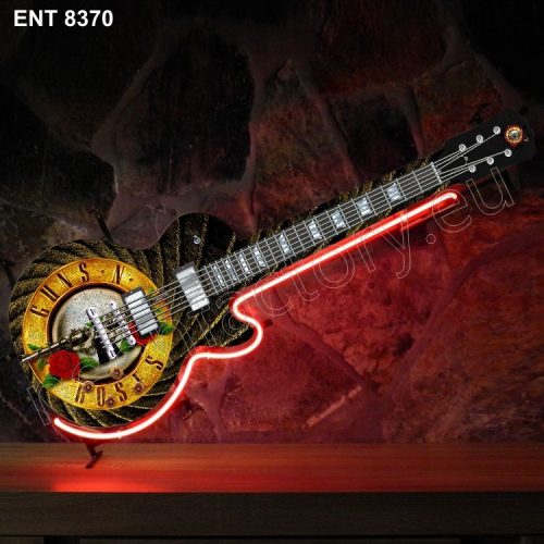 8370 Guns n Roses neon gitarre Neonfactory