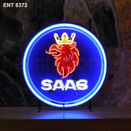 ENT 8372 SAAB neon fabbrica al neon progetta anni Cinquanta marchio automobilistico Neonfactory fifties