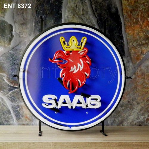 ENT 8372 SAAB neón fábrica automóvil marca de automóviles diseña cincuenta Neonfactory Fifties