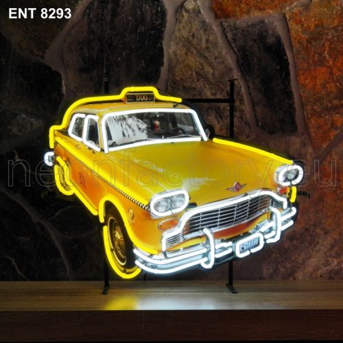 ENT 8293 Checker New York taxi neon sign automotive neonfactory neon designs scooter logo fifties motorcycle brands checker