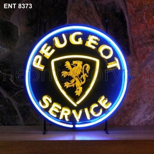 ENT 8373 Peugeot service neon sign automotive auto car neonfactory neon designs logo fifties