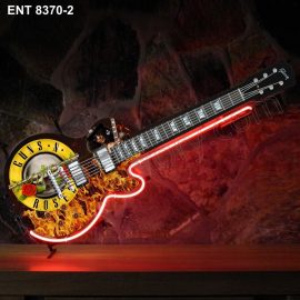 ENT 8370-2 Guns n Roses guitar néon sign musique band rock and roll neonfactory neon designs fifties L'enseigne