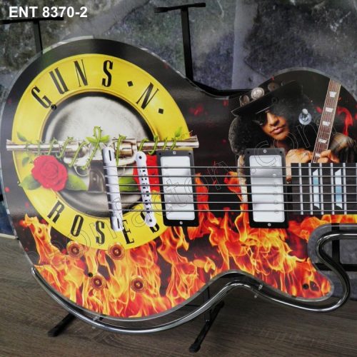 ENT 8370-2 Guns n Roses guitar néon sign musique band rock and roll neonfactory neon designs fifties L'enseigne