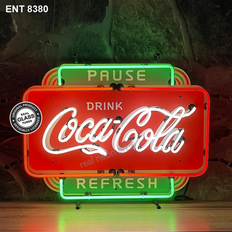 ENT 8380 Coca-Cola fifties pause refresh neon final