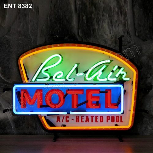 ENT 8382 Bel Air Motel fifties neon sign rock and roll jukebox neonfactory neon designs fifties