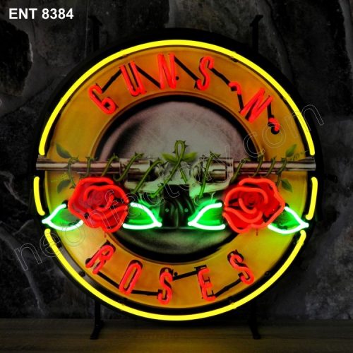 ENT 8384 Guns n Roses neon sign music rock and roll neonfactory neon designs logo fifties