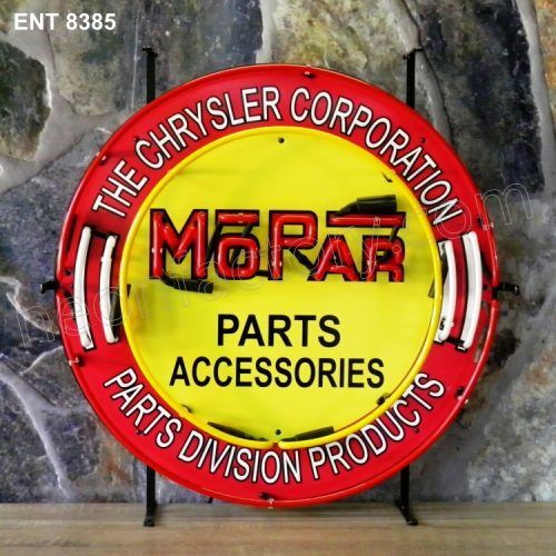 ENT 8385 MOPAR circle neon fabbrica al neon progetta anni Cinquanta marchio automobilistico Neonfactory fifties