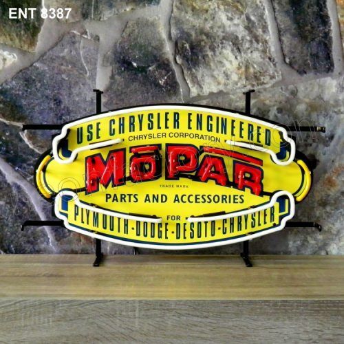 ENT 8387 MOPAR sign auto merken automotive neonfactory neon designs fifties Mopar parts and accessories