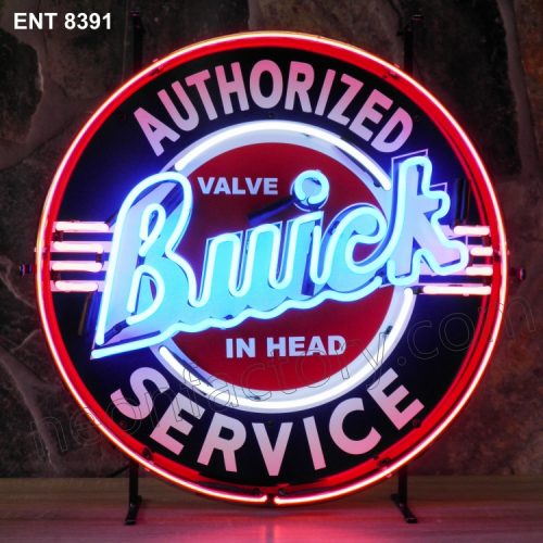 ENT 8391 Buick authorized service néon sign marque automobile neonfactory neon designs fifties L'enseigne
