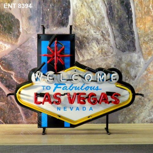 ENT 8394 Welcome Las Vegas néon sign neonfactory neon designs fifties L'enseigne mancave