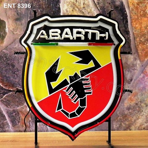 ENT 8396 Abarth neon fabbrica al neon progetta anni Cinquanta marchio automobilistico Neonfactory fifties