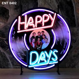 ENT 8402 Happy Days neon fabbrica jukebox al neon progetta anni Cinquanta rock and roll motorino Neonfactory fifties