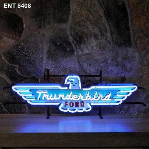 ENT 8408 Ford Thunderbird neon sign neonfactory Automobilmarke neon designs fifties Neonschild Neonbeleuchtung