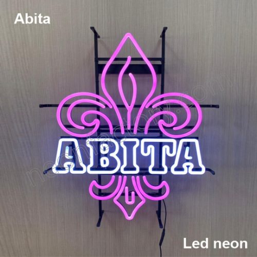 LED Neon Abita Neonled brands brandmark logo name tekst bar restaurant mancave neonfactory