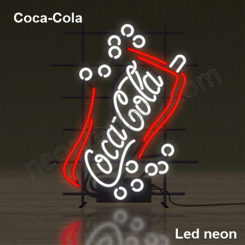 LED Neon Coca-Cola bubbles Neonled brands brandmark logo name tekst bar restaurant mancave neonfactory