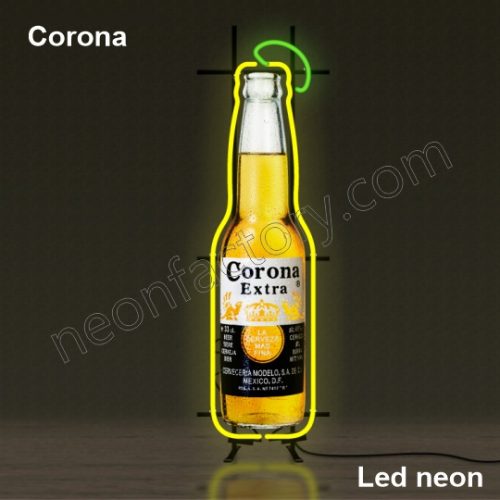 LED Neon Corona Neonled brands brandmark logo name tekst bar restaurant mancave neonfactory