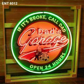 ENT 6012 Dads garage neon sign automotive neonfactory motorcycle neon designs logo fifties