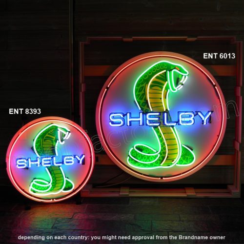 ENT 6013 Shelby Cobra neon sign automotive neonfactory motorcycle neon designs logo fifties
