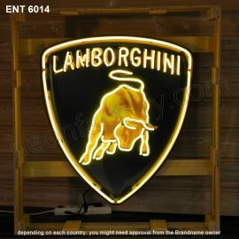 ENT 6014 Lamborghini neon sign automotive neon factory auto motor neon designs fifties