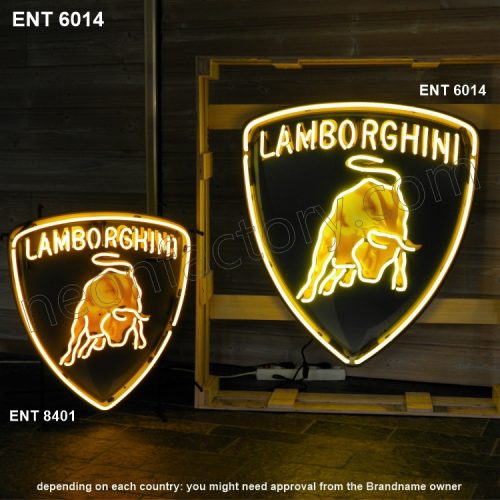 ENT 6014 Lamborghini neon sign automotive neonfactory motorcycle neon designs logo fifties