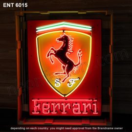 ENT 6015 Ferrari neon sign automotive neonfactory motorcycle neon designs logo fifties