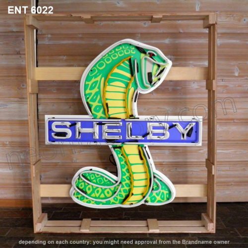 ENT 6022 Shelby snake néon sign automotive neon factory neon motor designs fifties L'enseigne néon