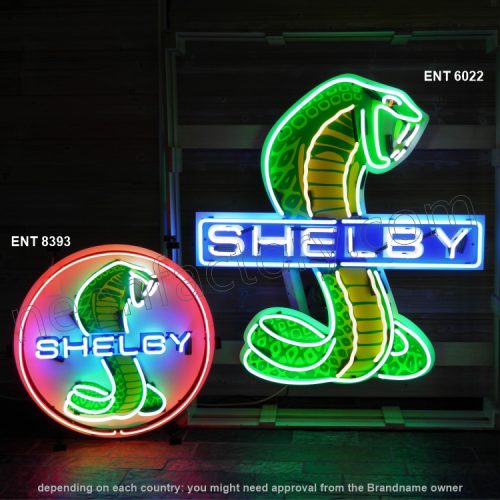ENT 6022 Shelby snake neon sign automotive neon factory auto motor neon designs fifties