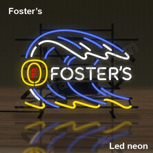 LED Neon Foster's Neonled brands brandmark logo name tekst bar restaurant mancave neonfactory