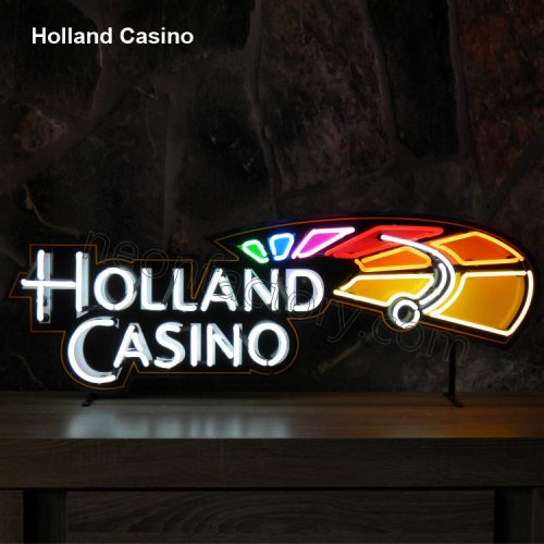 Custom Neon Holland Casino brands brandmark name tekst bar restaurant mancave neonfactory