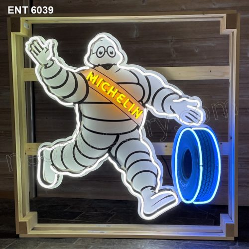 ENT 6039 Michelin XL neon sign neonfactory designs logo fifties Signs USA bar decoration mancave vintage store