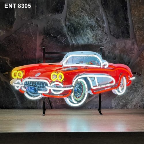 ENT 8305 corvette C1 car neon sign neonfactory designs fifties Signs USA bar decoratie mancave vintage