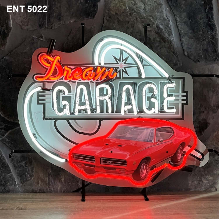 ENT 5022 Dream garage GTO neon sign vintage highway American car tractor neonfactory neon designs logo Signs USA