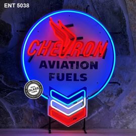 ENT 5038 Chevron aviation fuel neon oil