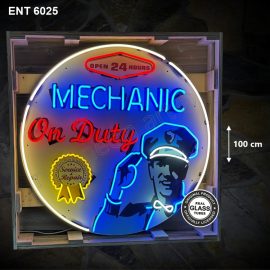 ENT 6025 mechanic on duty XL neon extra large fifties