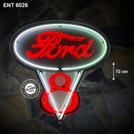 ENT 6026 Ford V8 neon XL extra large fifties logo